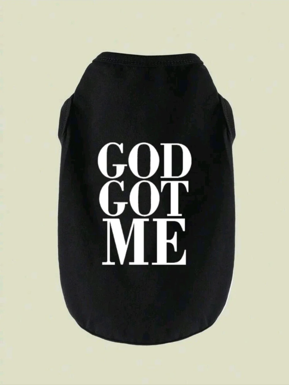 God Got Me Black Dog Shirt Tee Puppy Clothes Pet Apparel Size S